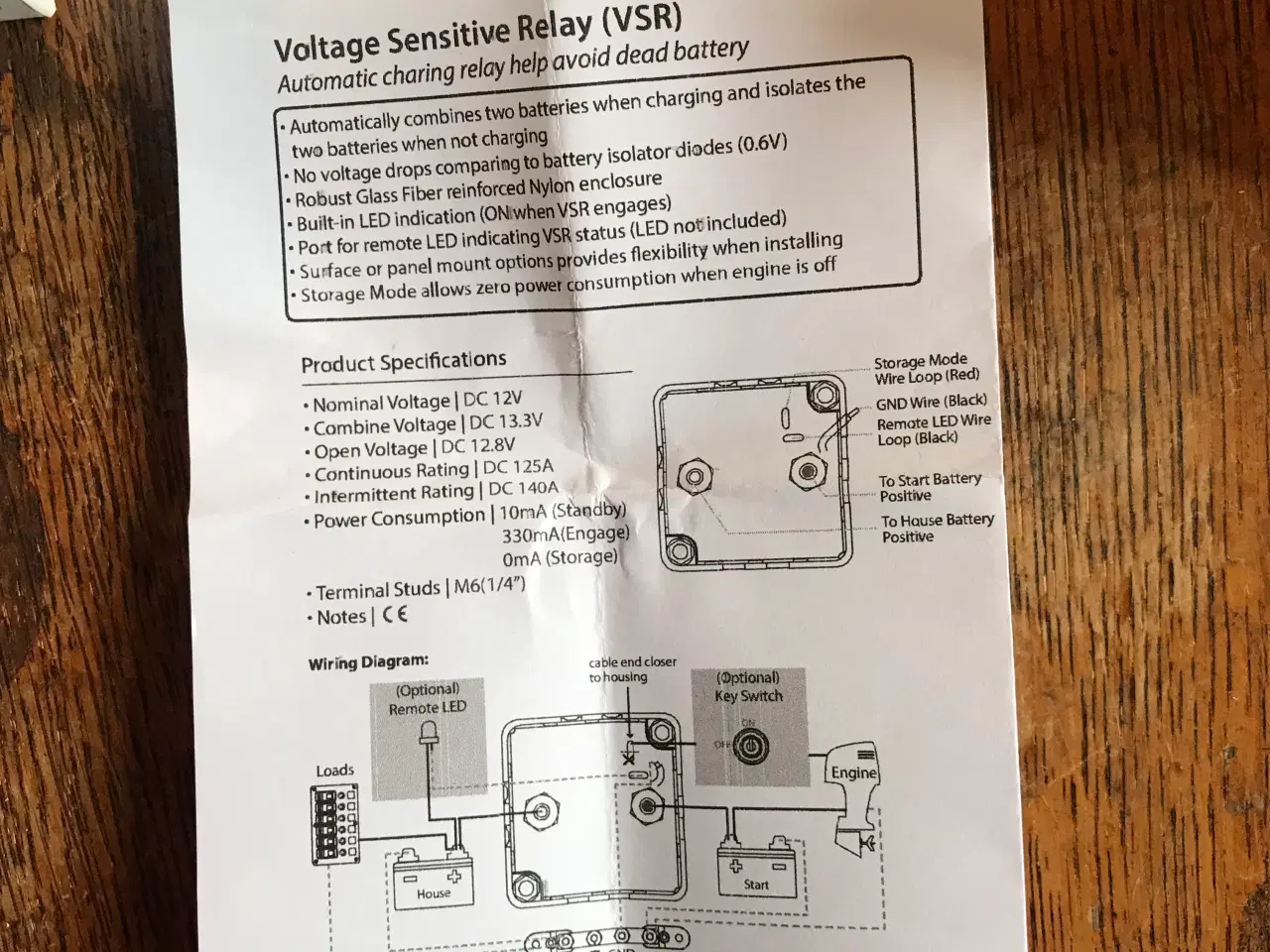 Billede 4 - Spændingsrelæ VSR Modul 125 AMP