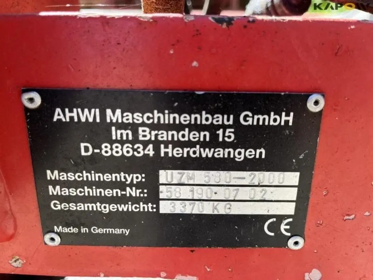 Billede 12 - AHWI UZM 580-2000