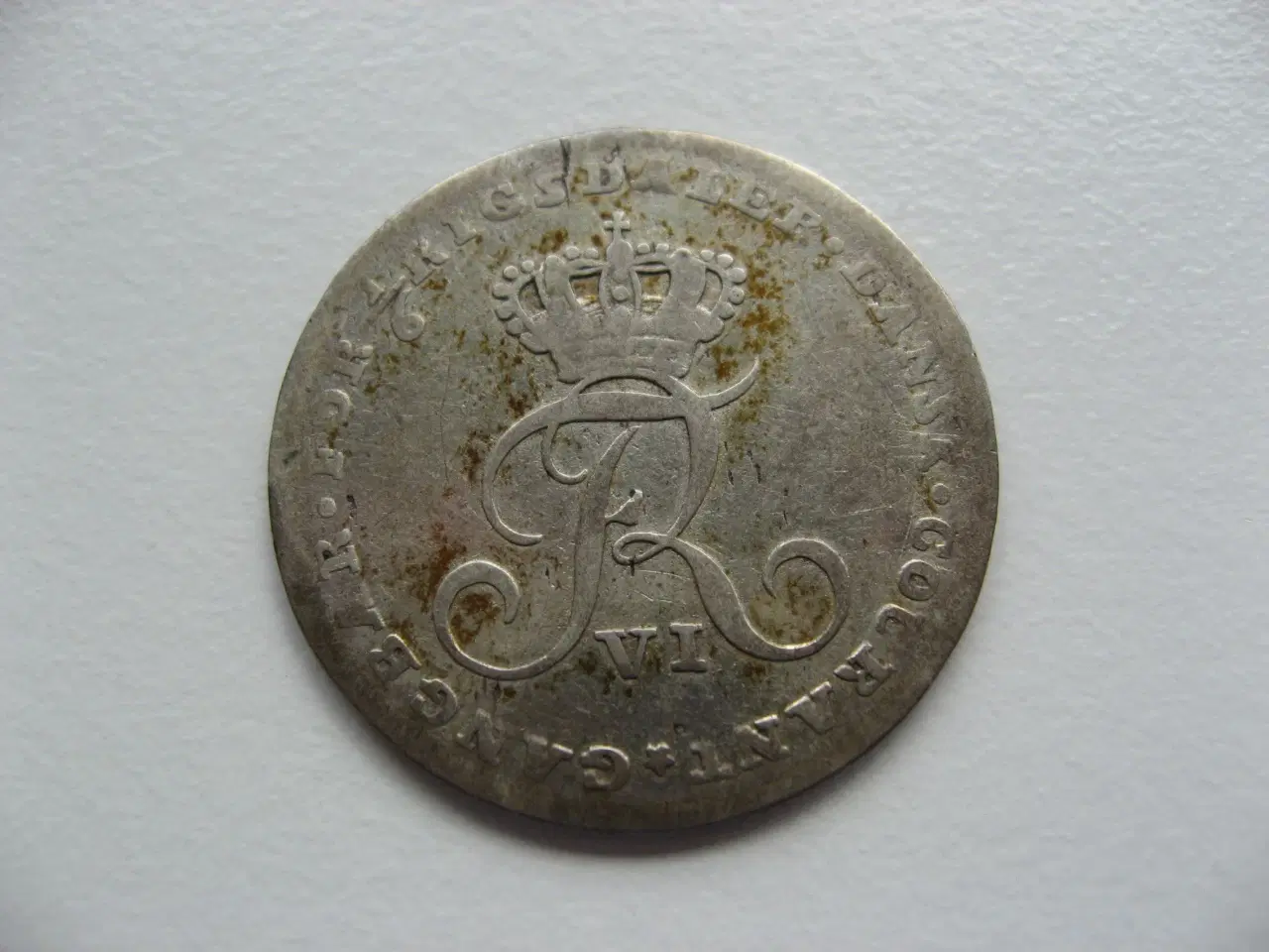 Billede 2 - " Offermark " 1/6 Rigsdaler 1808