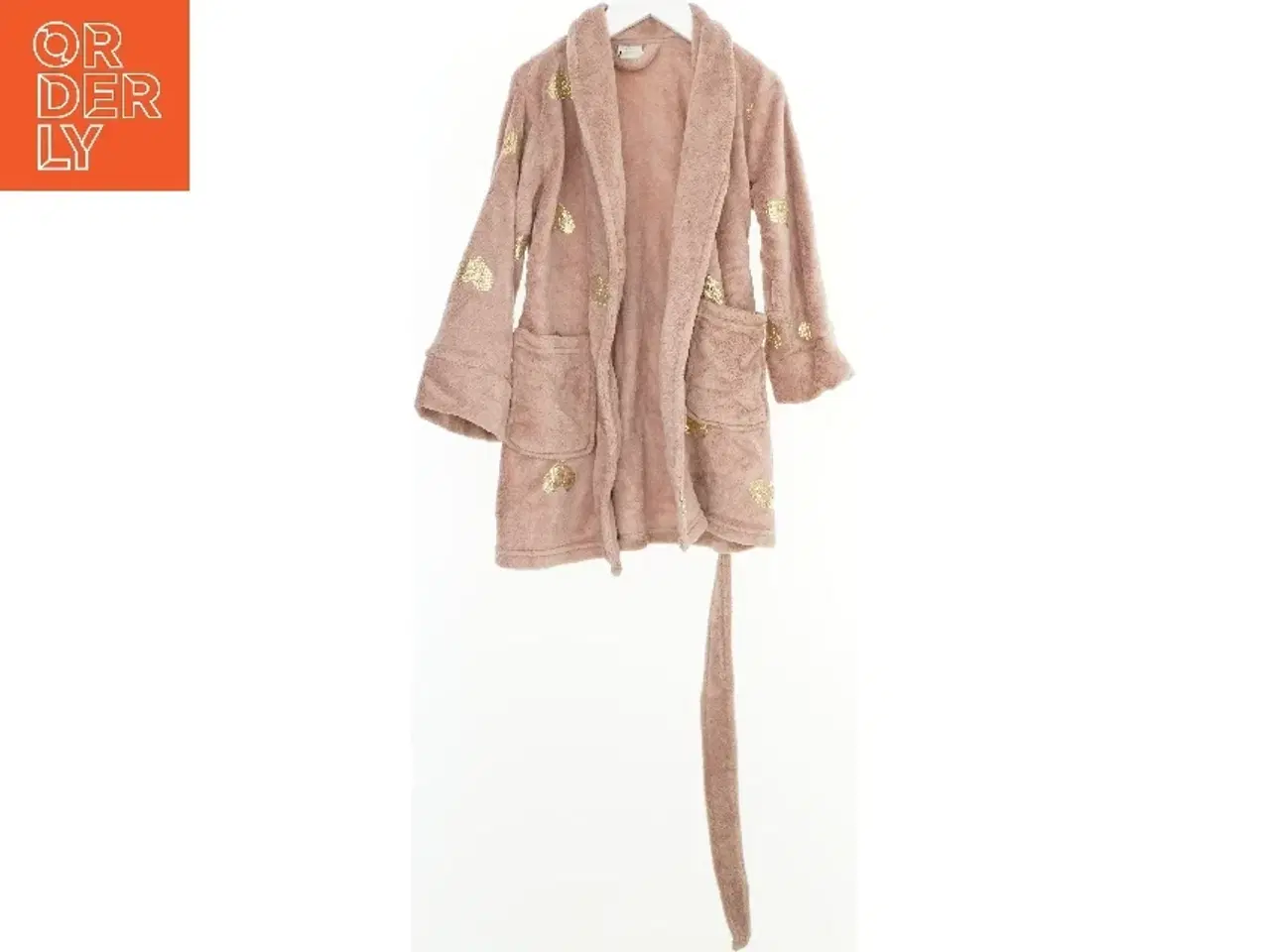 Billede 1 - Børne badekåbe med hjerteprint fra VRS (str. 116)