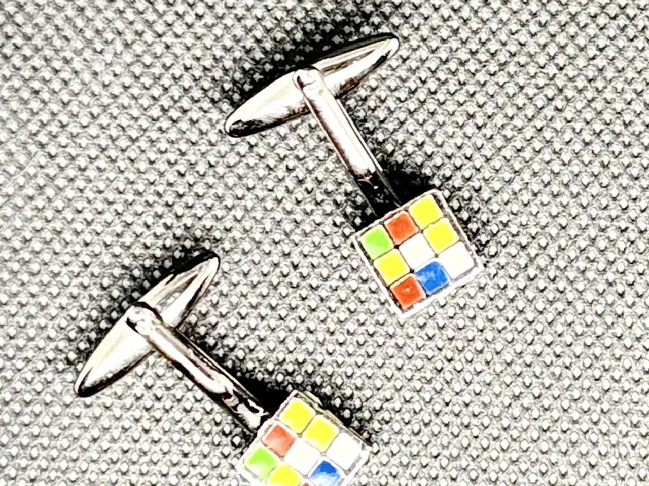 Billede 2 - Rubik’s Cube manchetknapper – retro design