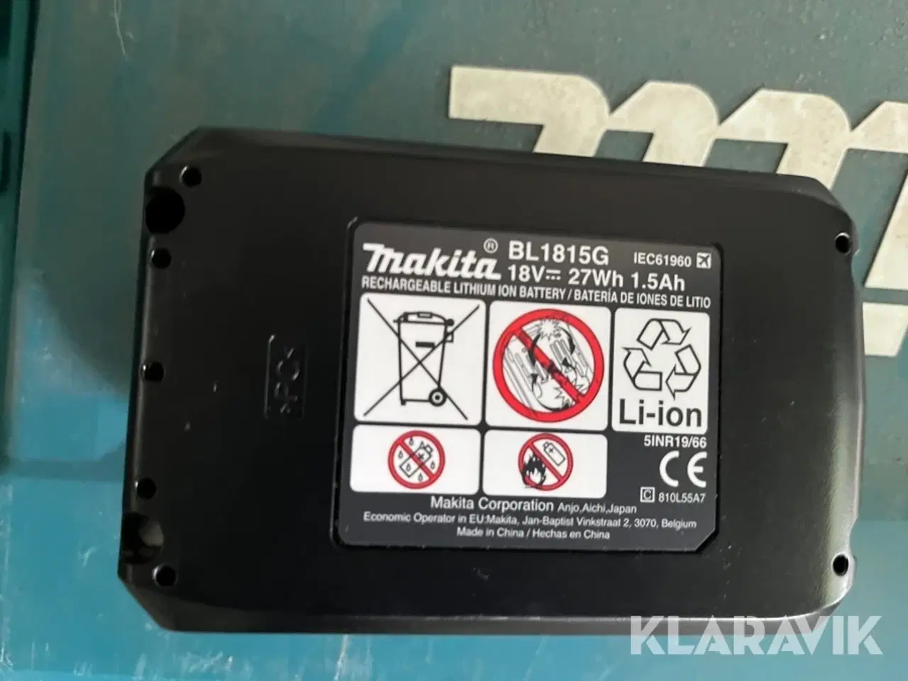 Billede 7 - Makita værktøjs kasse med batteri og oplader