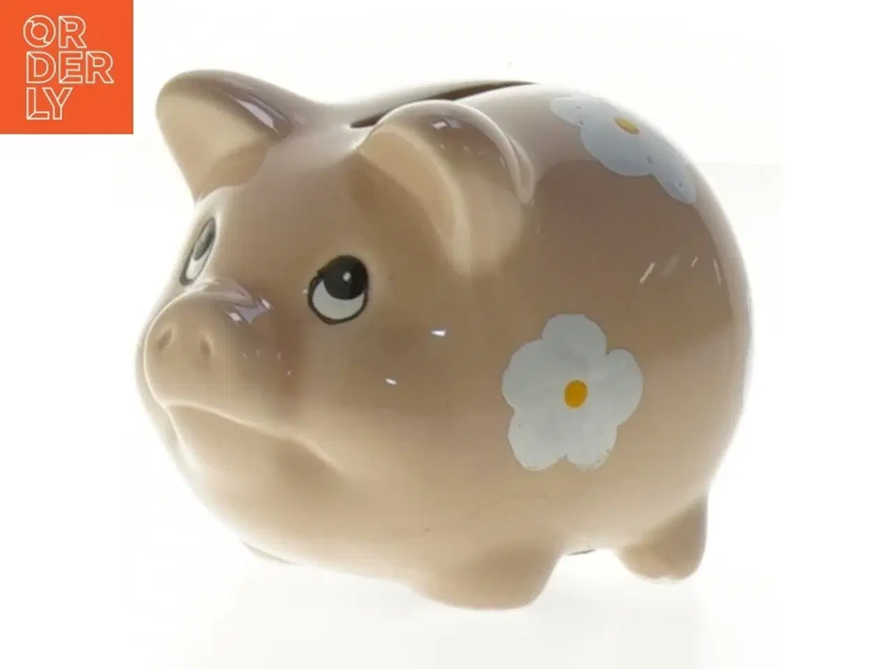 Billede 1 - Keramisk sparegris (str. 9 cm)