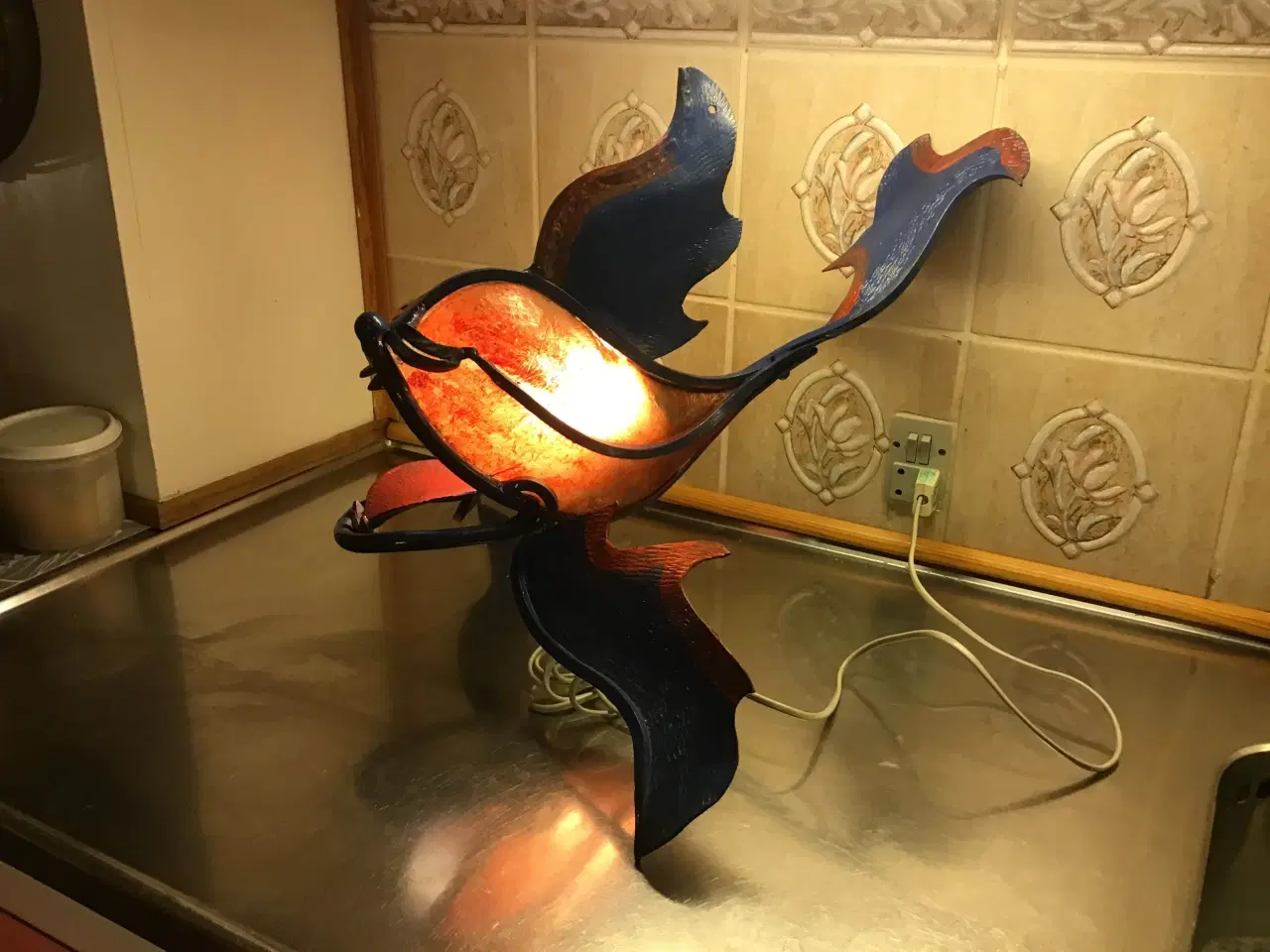 Billede 2 - Unik dragefisk lampe