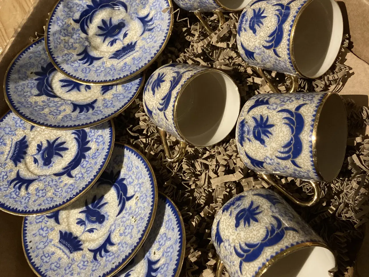 Billede 2 - Kaffekopper 5 stk med underkopper, Antik fra 1920.