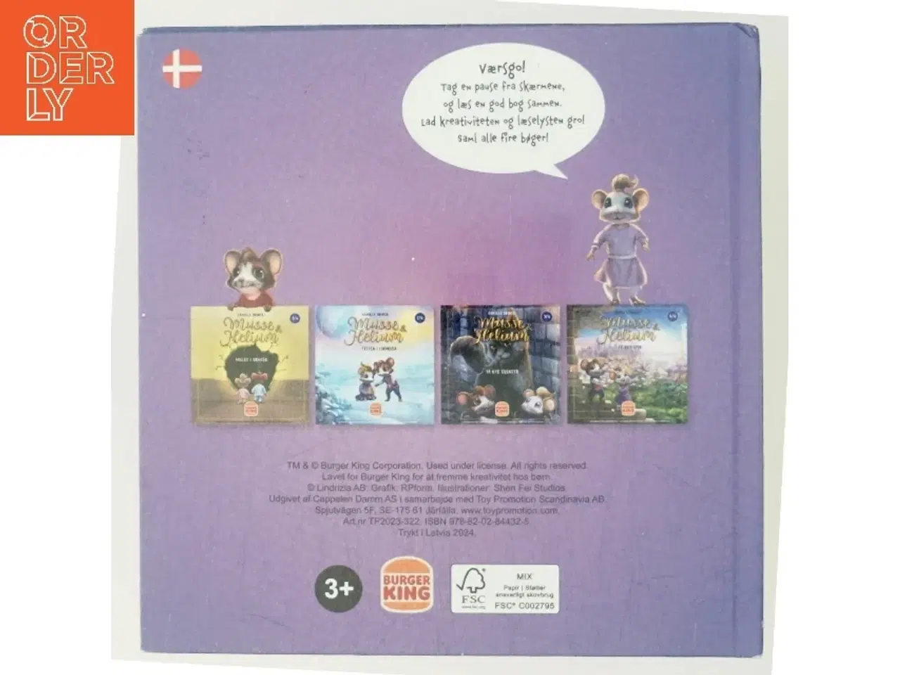 Billede 3 - Musse & Helium bog fra Burger King af Camilla Brinck (Bog)