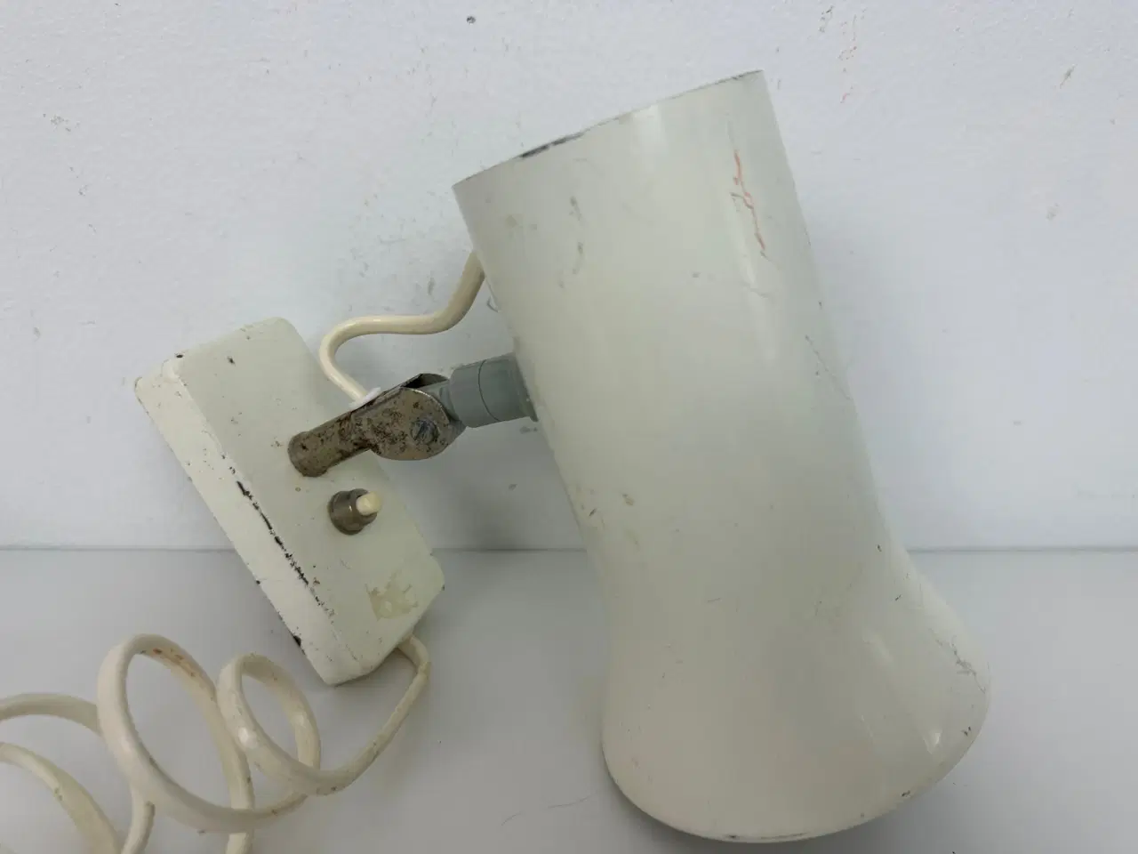 Billede 7 - Hvid retro væglampe