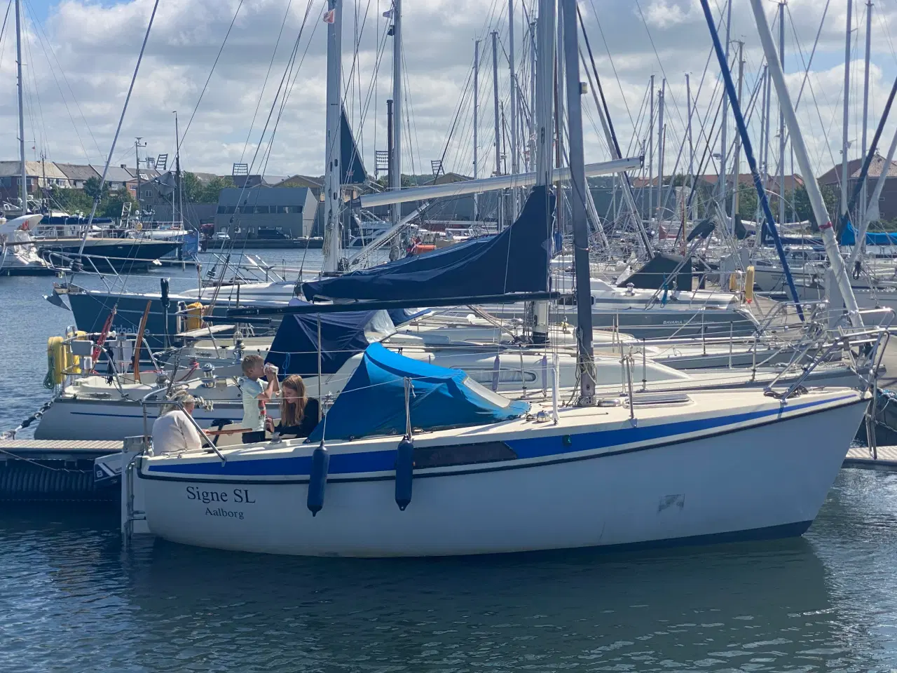 Billede 1 - Sejl båd med havneplads i Aalborg 