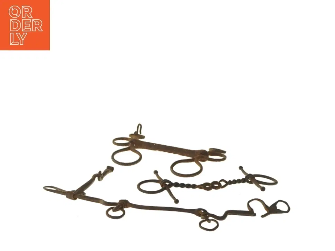 Billede 1 - Gamle metalhestebid (str. 23 cm)