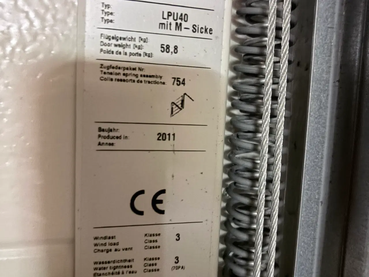 Billede 5 - Hörmann hvid automatisk ledhejseport