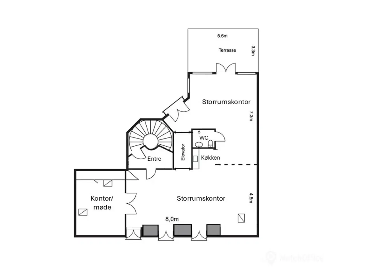 Billede 23 - Penthouse lejemål på 157 m² - Privat tagterrasse og elevator