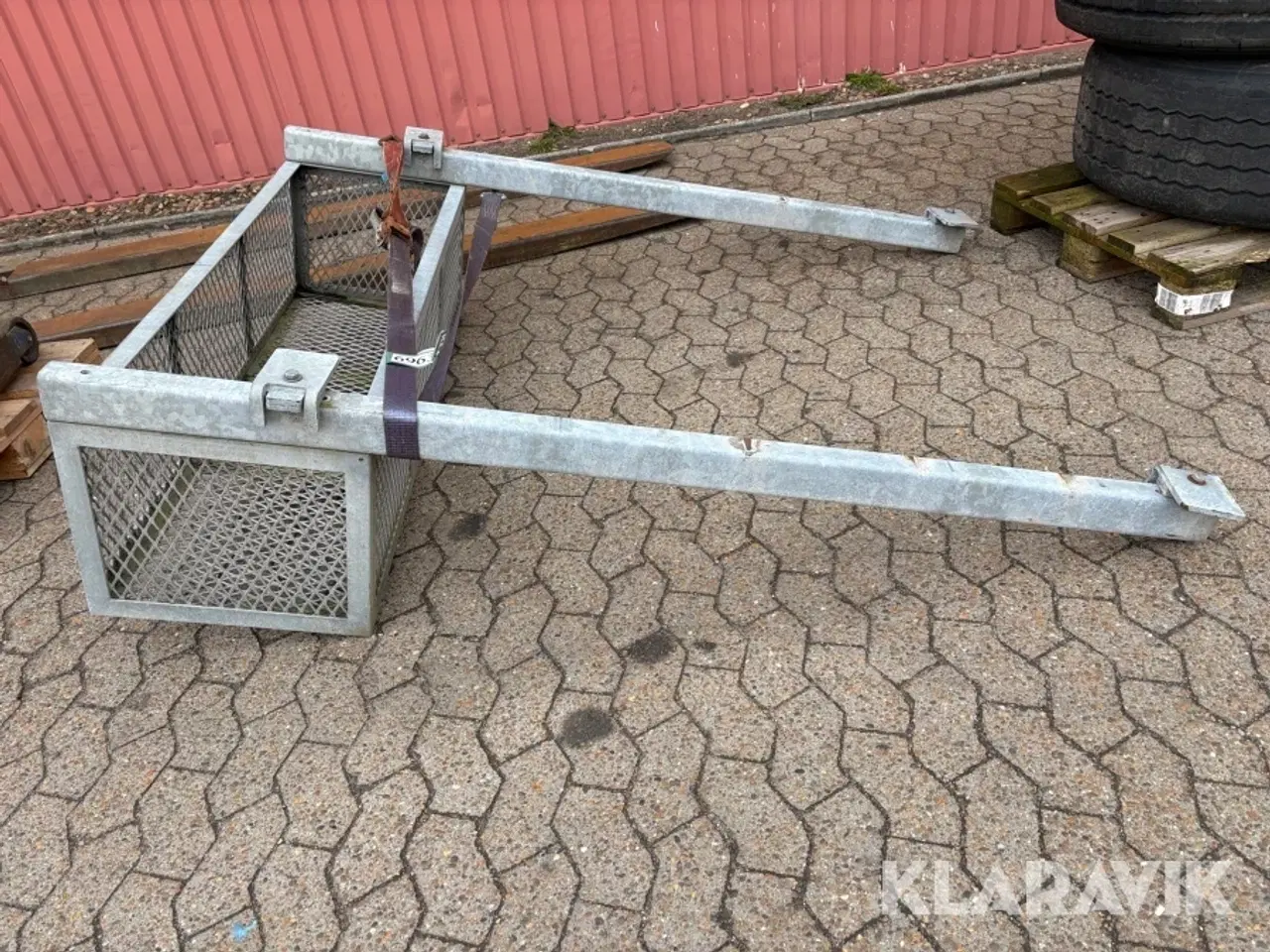 Billede 7 - Opbevaringskurv til under trailer - galvaniseret