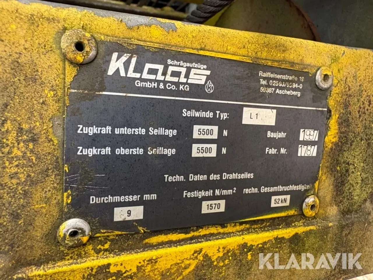 Billede 2 - mobil skrå-elevator / materialelift med spil KLCCS GmbH & Co L1