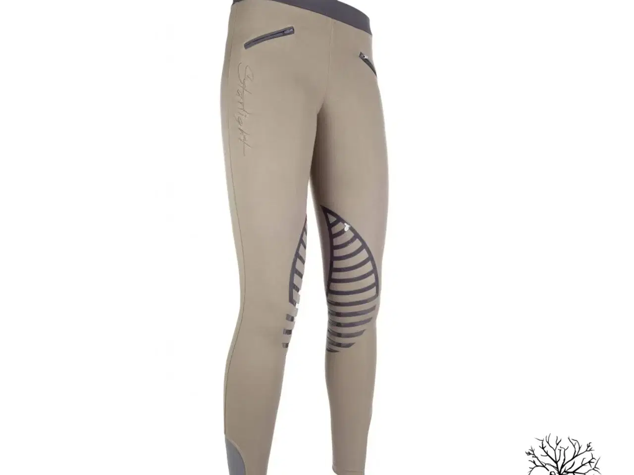 Billede 1 - Ridetights fra HKM i sand - str 158/164