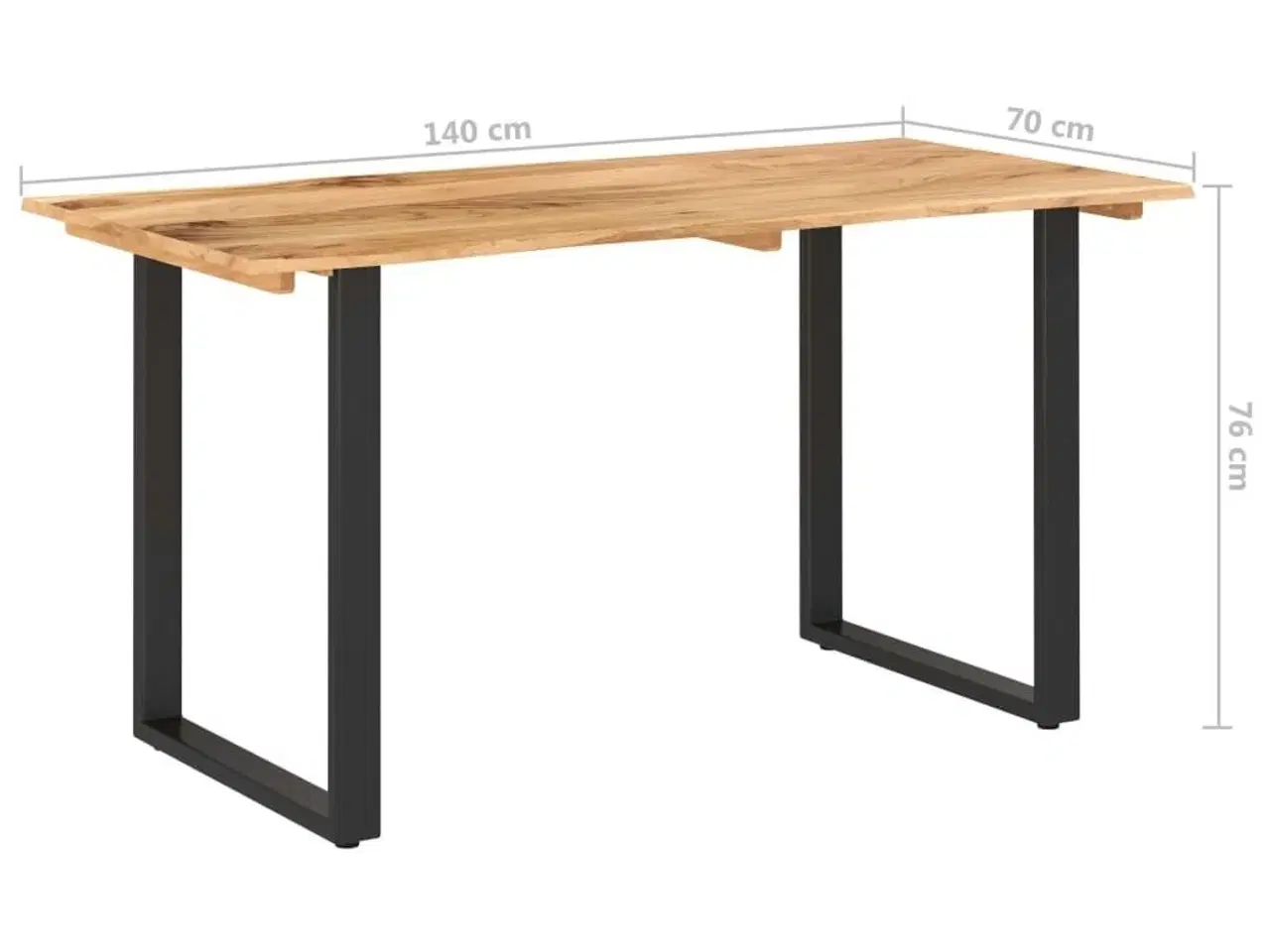 Billede 7 - Spisebord 140x70x76 cm massivt akacietræ