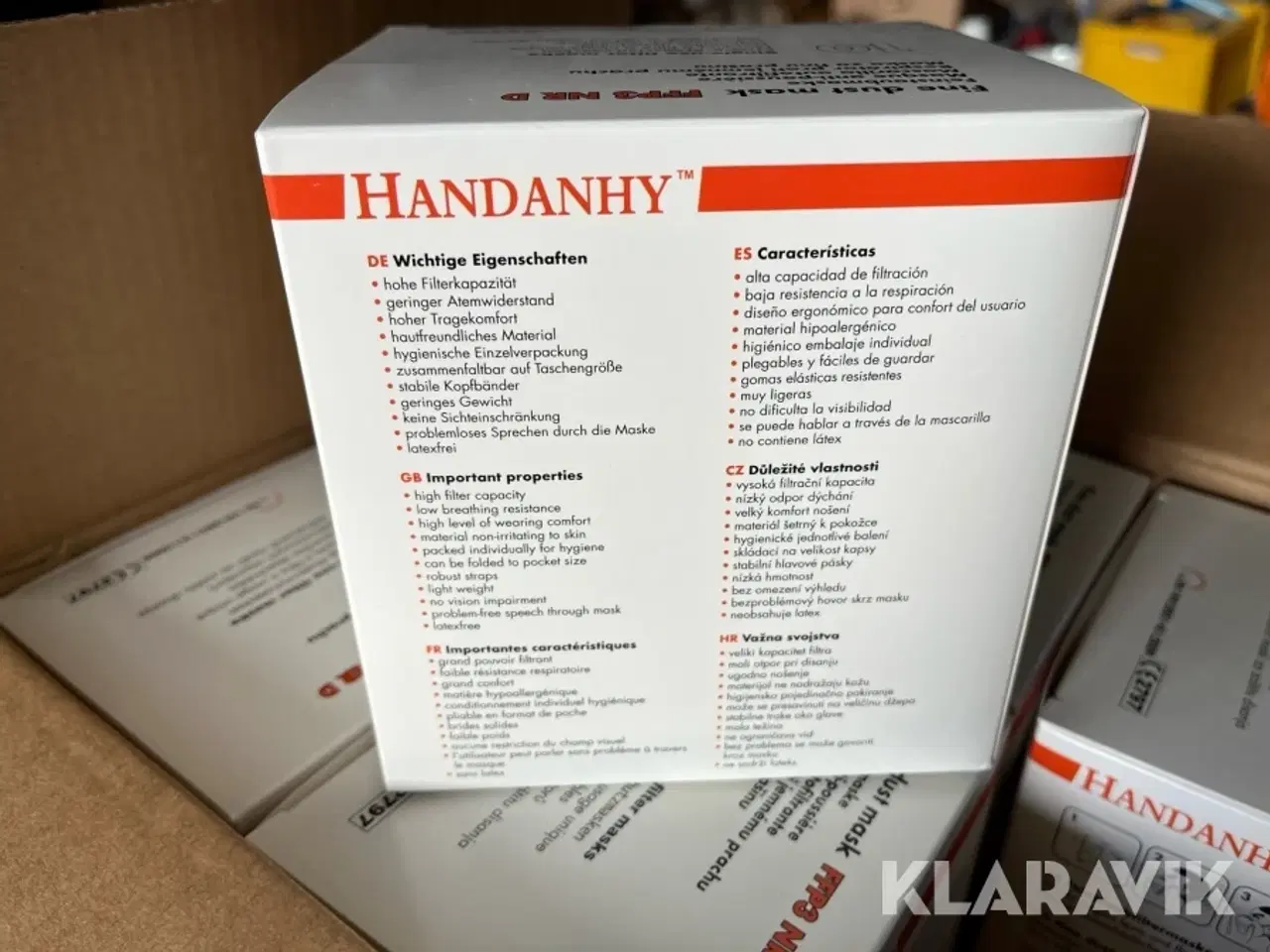 Billede 9 - Støv masker Handanhy FFP3 NR D 1 Palle - 5760 støvmasker
