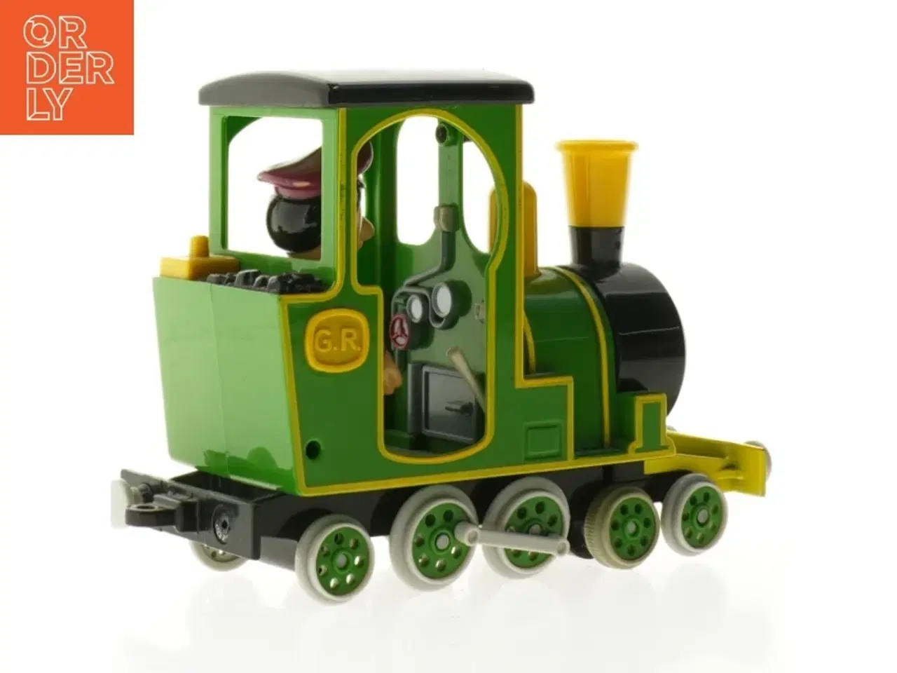 Billede 5 - Grønt legetøjstog med figur (str. 21 x 14 x 7 cm)