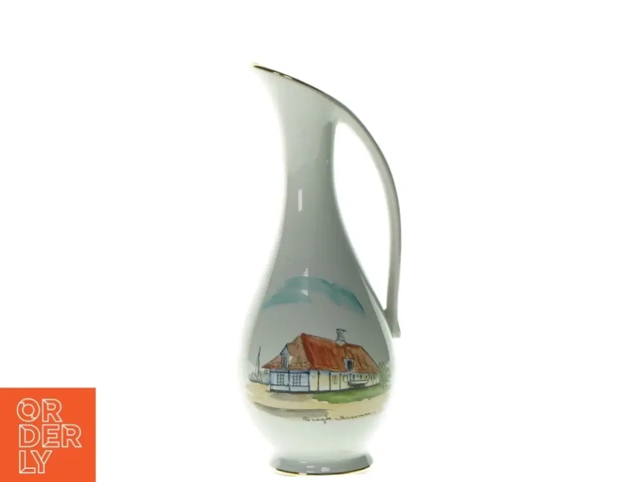 Billede 1 - Kande med print fra Ukendt (str. HØ: 20x6cm)