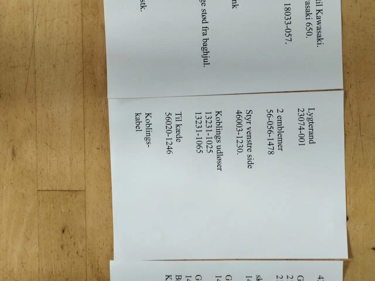 Billede 6 - Forskellige dele til Kawasaki  M. C.       ( %)