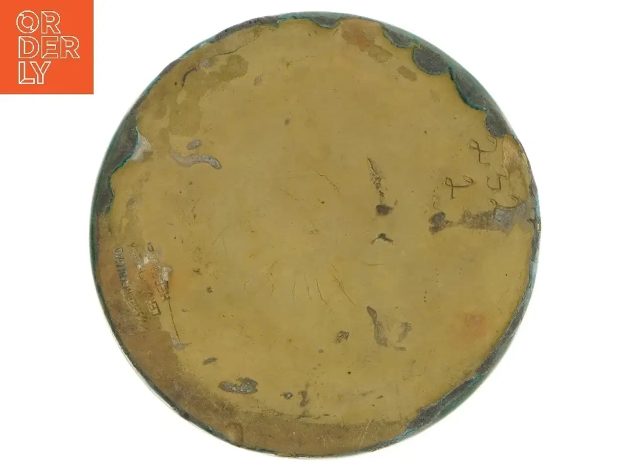 Billede 3 - Grønt askebæger i keramik (str. Ø 17 cm)