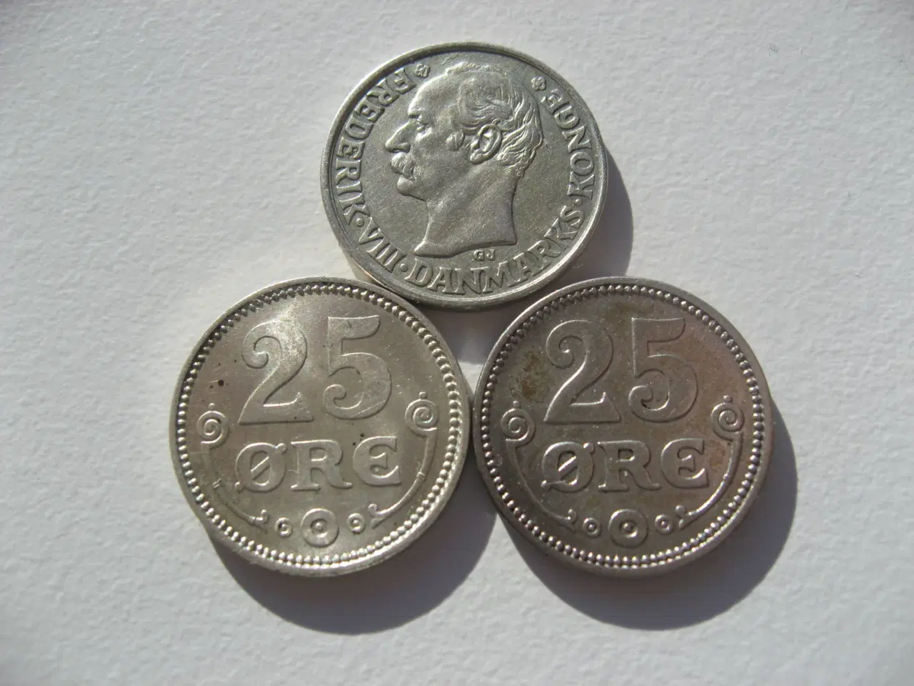 Billede 2 - Særdeles Flotte sølv 25 ører 1911,13,15. 