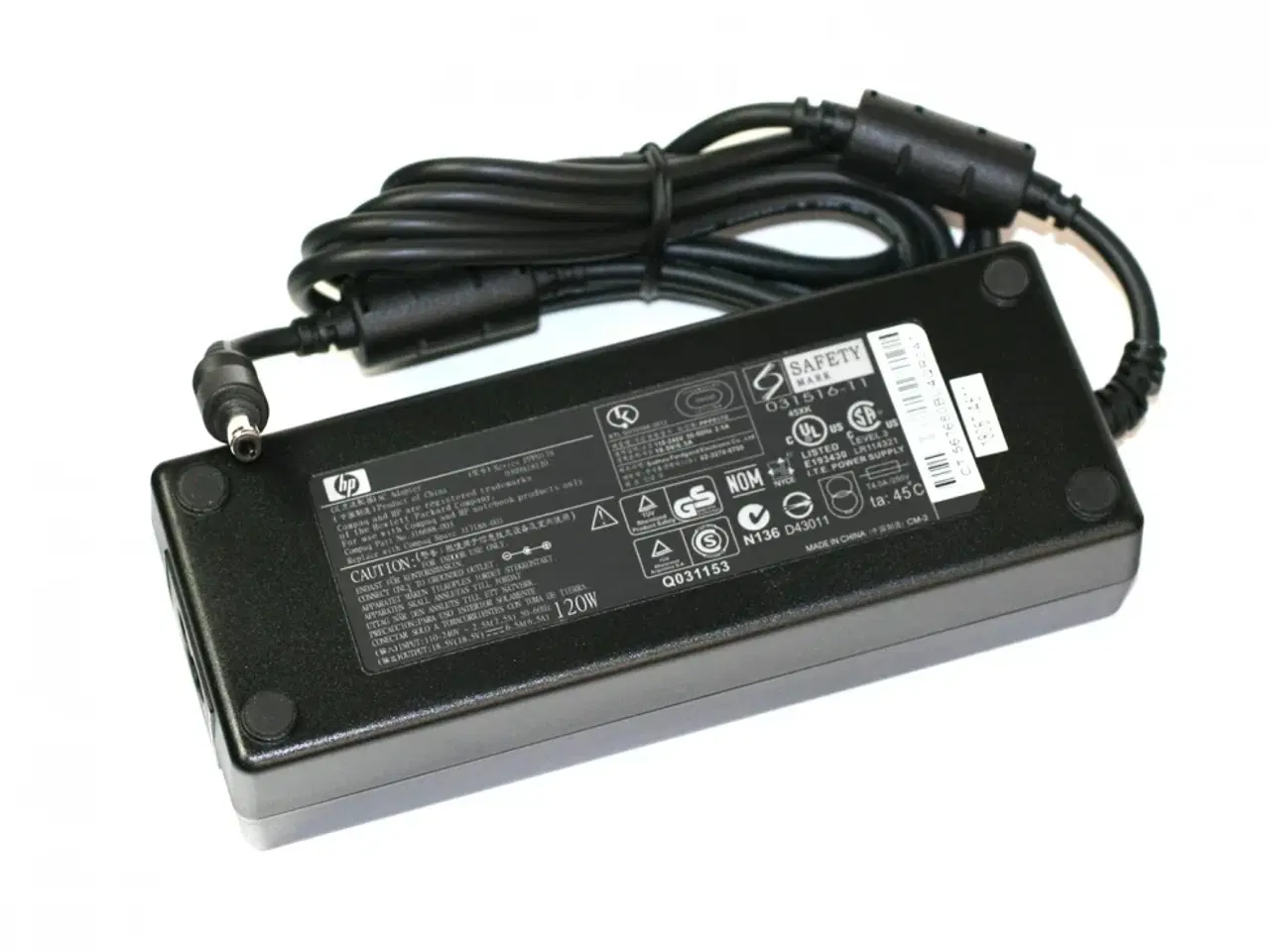 Billede 1 - HP Compaq 120W 18.5V 6.5A strømforsyning med 5.5mm x 2.5mm stik - Original