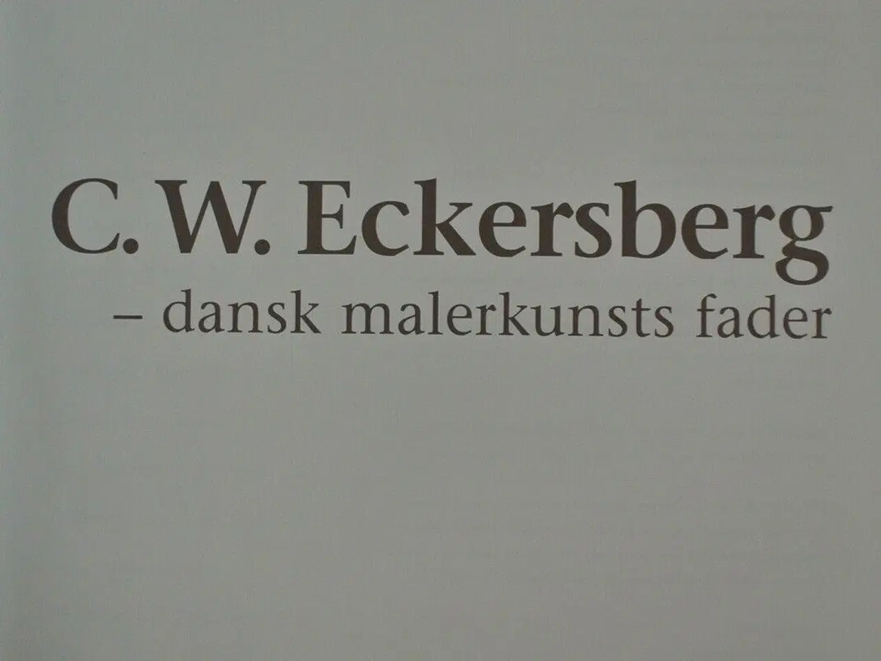 Billede 2 - c. w. eckersberg - dansk malerkunsts fader, af pet
