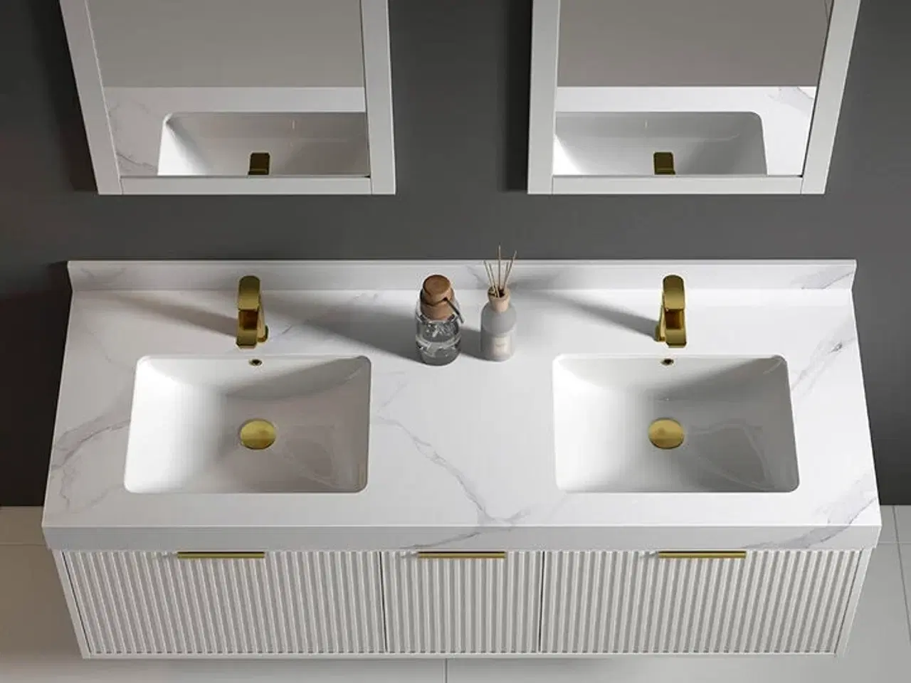 Billede 2 - Baderumsmøbel, Auburn, White, 150