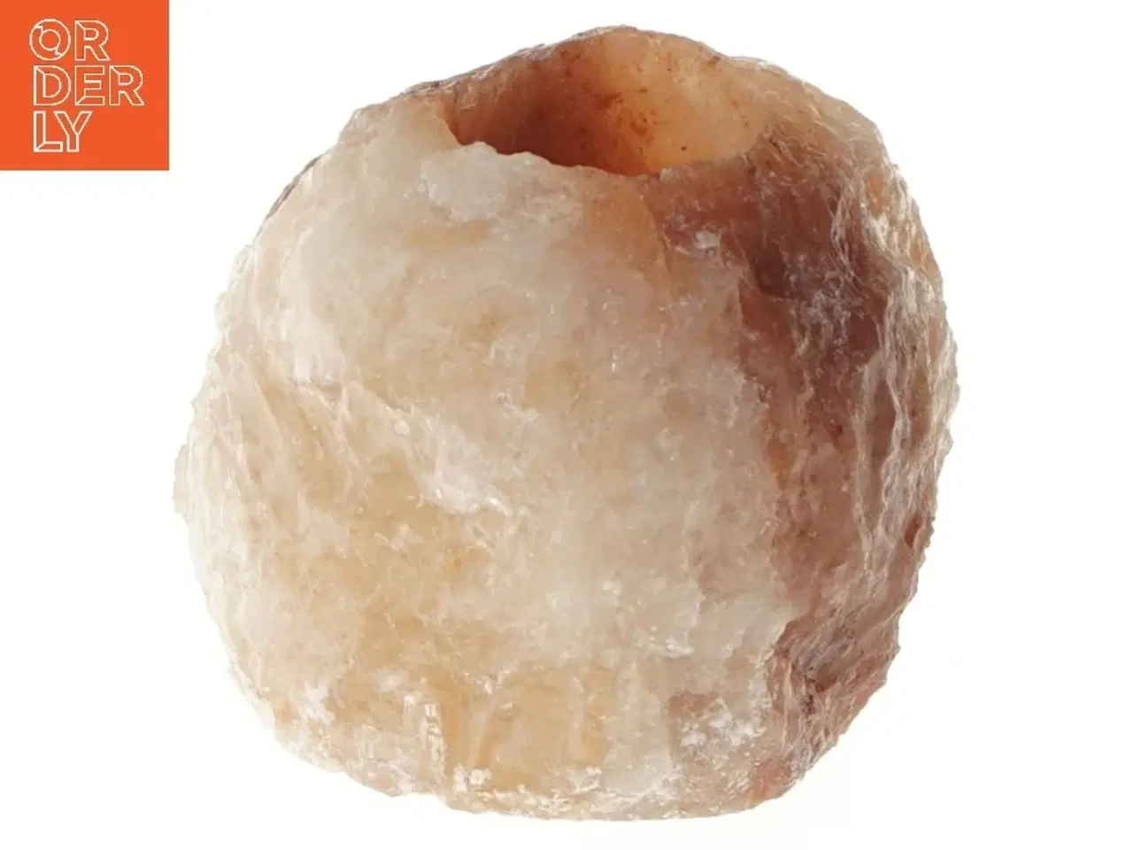 Billede 1 - Lysestage i saltkrystal (str. Ø 9,5 cm)