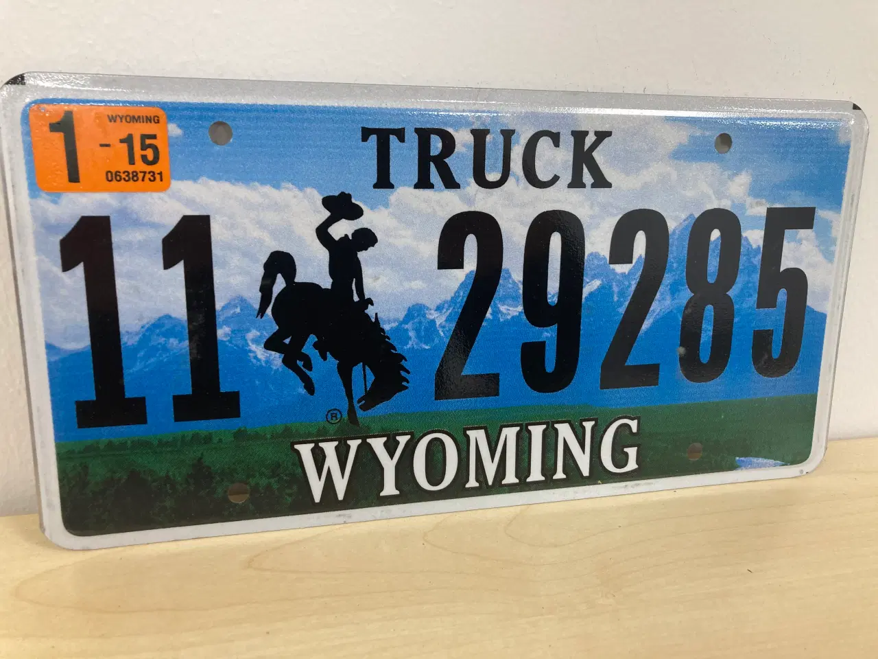 Billede 2 - Wyoming US nummerplade 