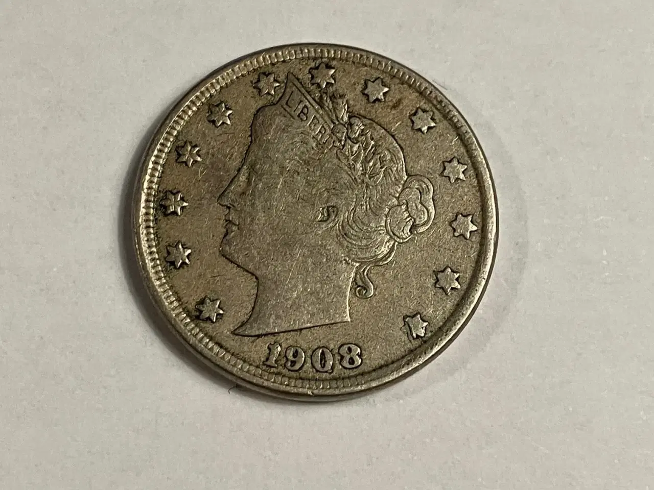 Billede 1 - 5 Cents 1908 USA