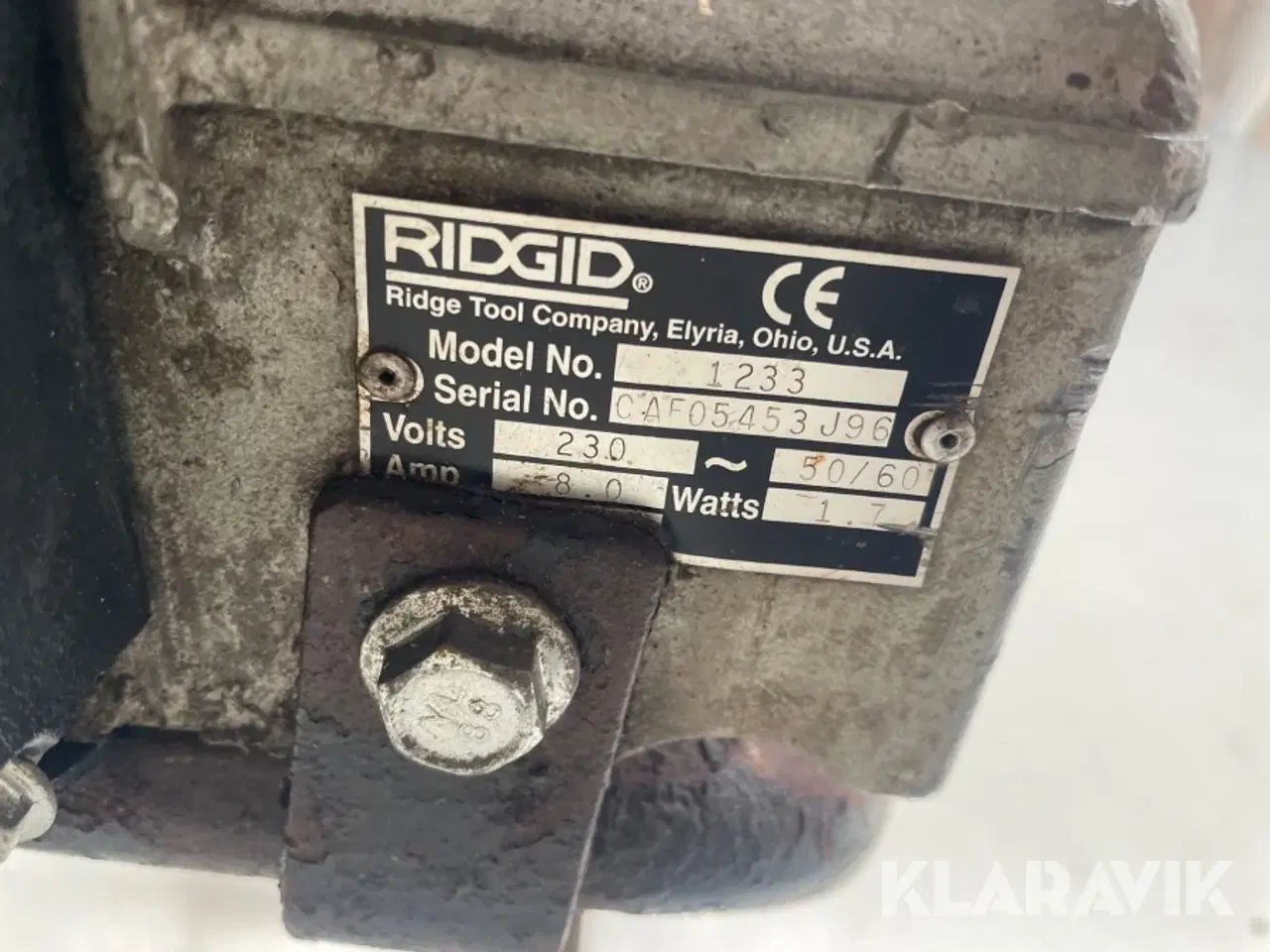 Billede 12 - Gevindskæremaskine Ridgid 1233