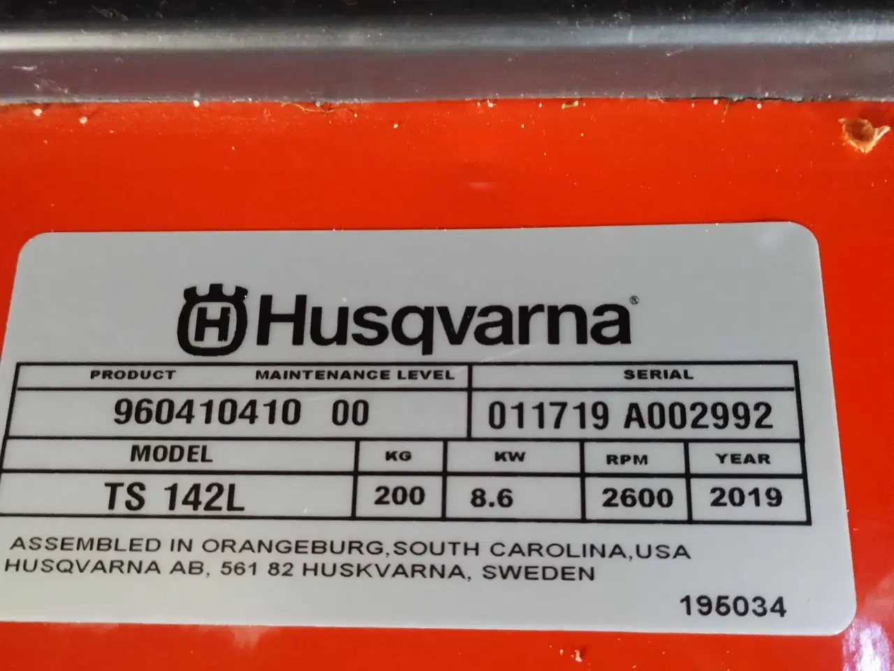 Billede 1 - Husqvarna havetraktor 