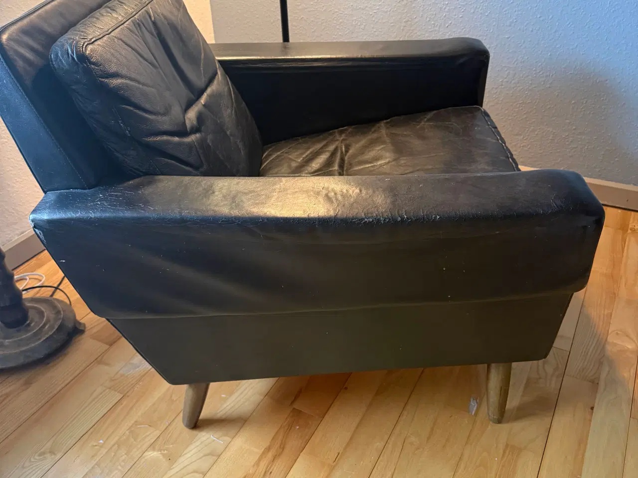 Billede 2 - Dansk design læderstol fra 1960’erne