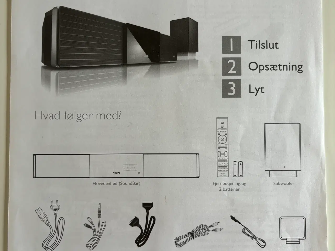 Billede 1 - SoundBar med Subwoofer og video