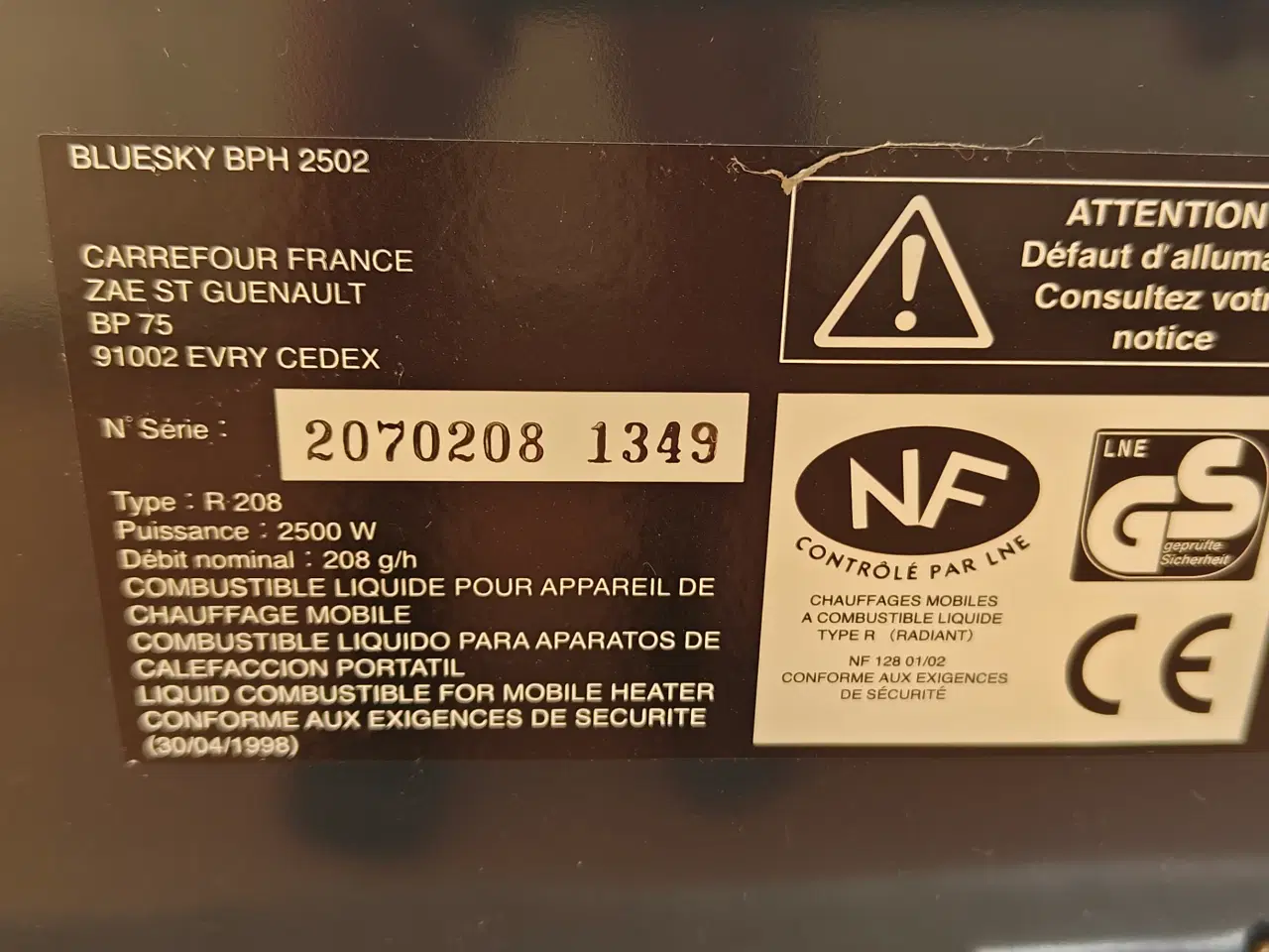 Billede 4 - Ubrugt petroleumsovn 2500W