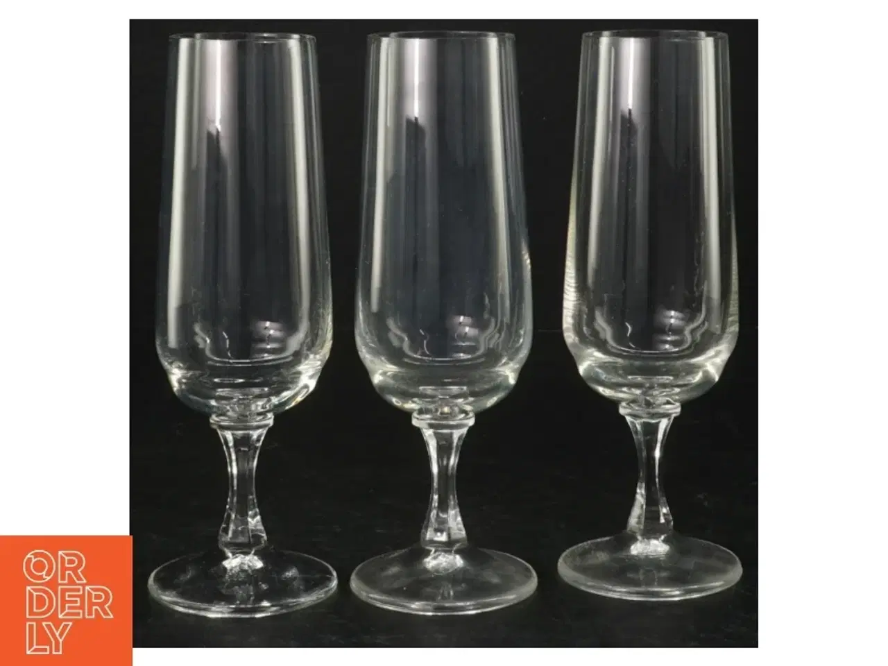 Billede 1 - Champagneglas  (3 stk) (str. 16,5 cm)