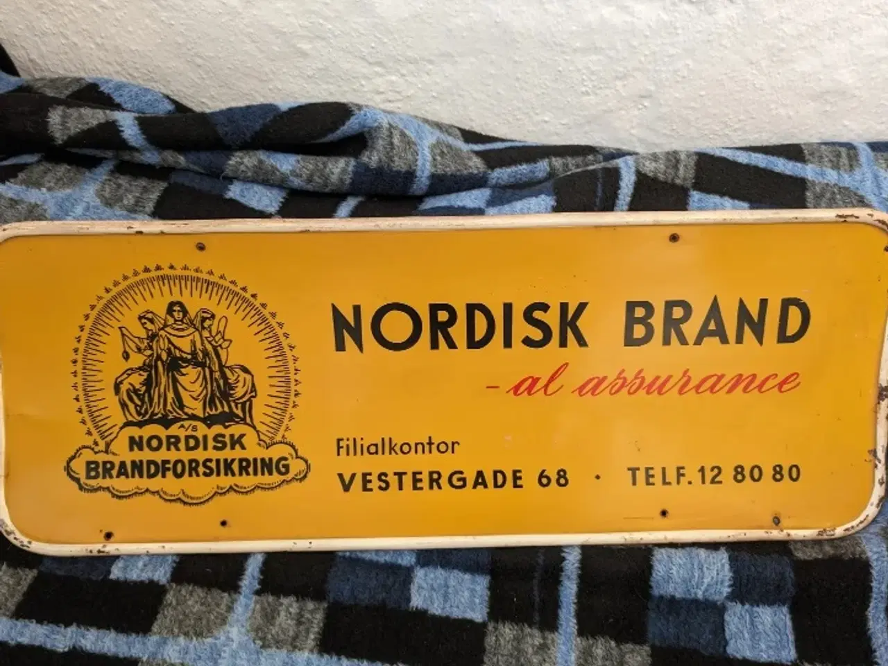 Billede 1 - Nordisk brandforsikring reklameskilt