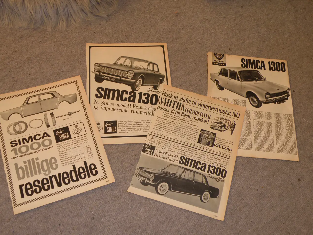 Billede 2 - SIMCA... 1307/09 inst.bog fin.. Brochure+reklamer