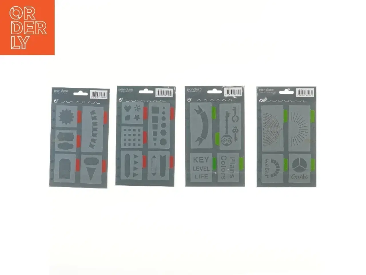 Billede 2 - Bullet journal stencils 4 stk fra Panduro (str. 4 stk 21x13 cm)