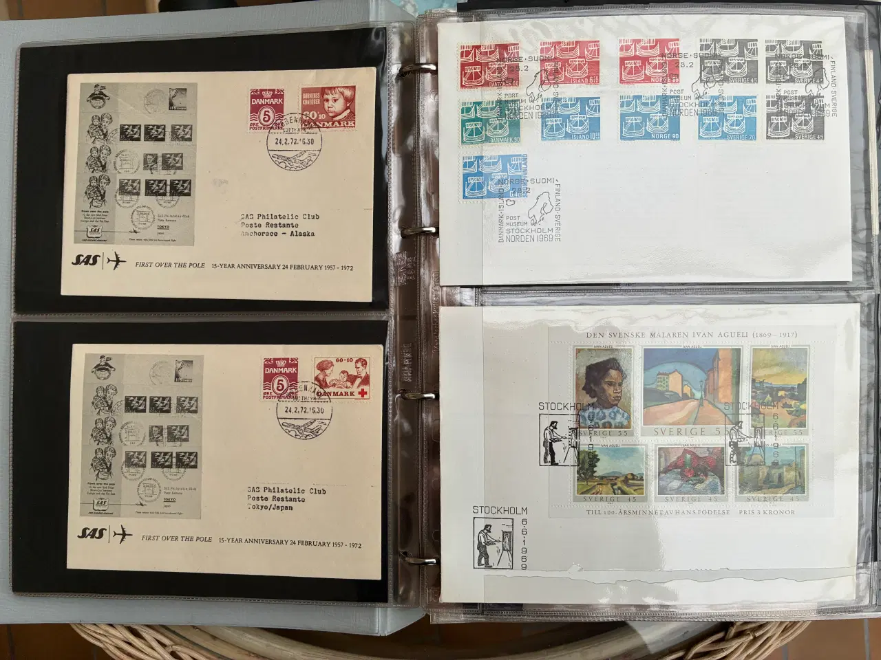 Billede 4 - Frimærker helsager stempler postnoteringer