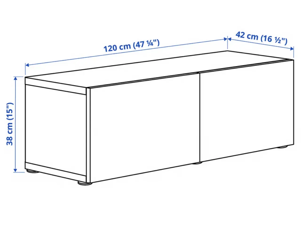 Billede 2 - Ikea bestå skænk med skuffer 