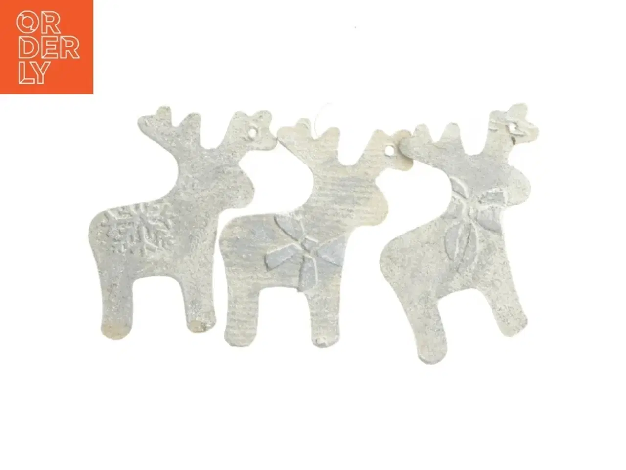 Billede 2 - Jule ophæng i rensdyr og hue form (str. 9 cm)