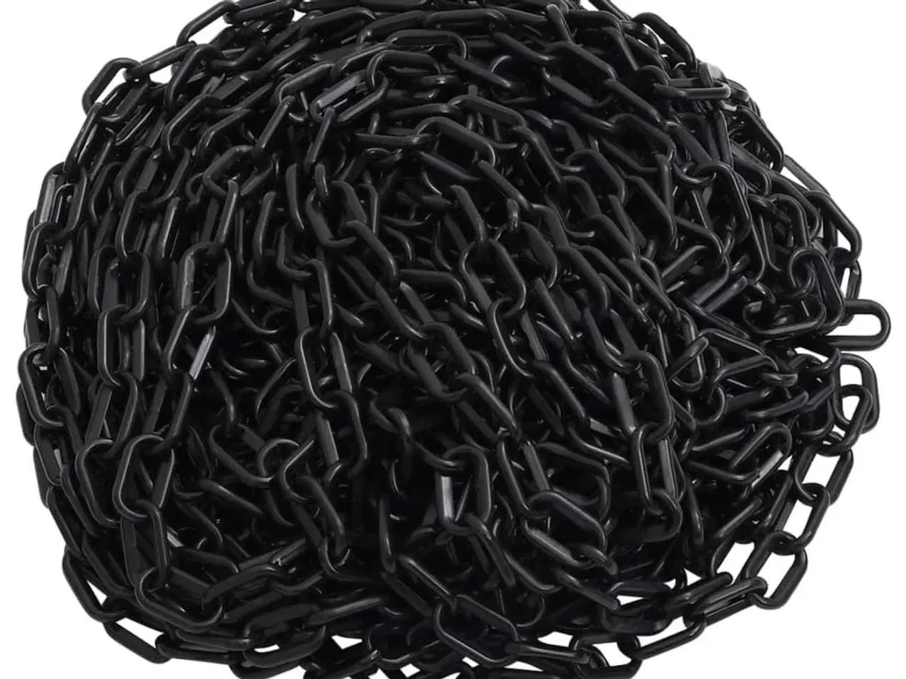 Billede 1 - Advarselskæde 30 m Ø8 mm plastik sort