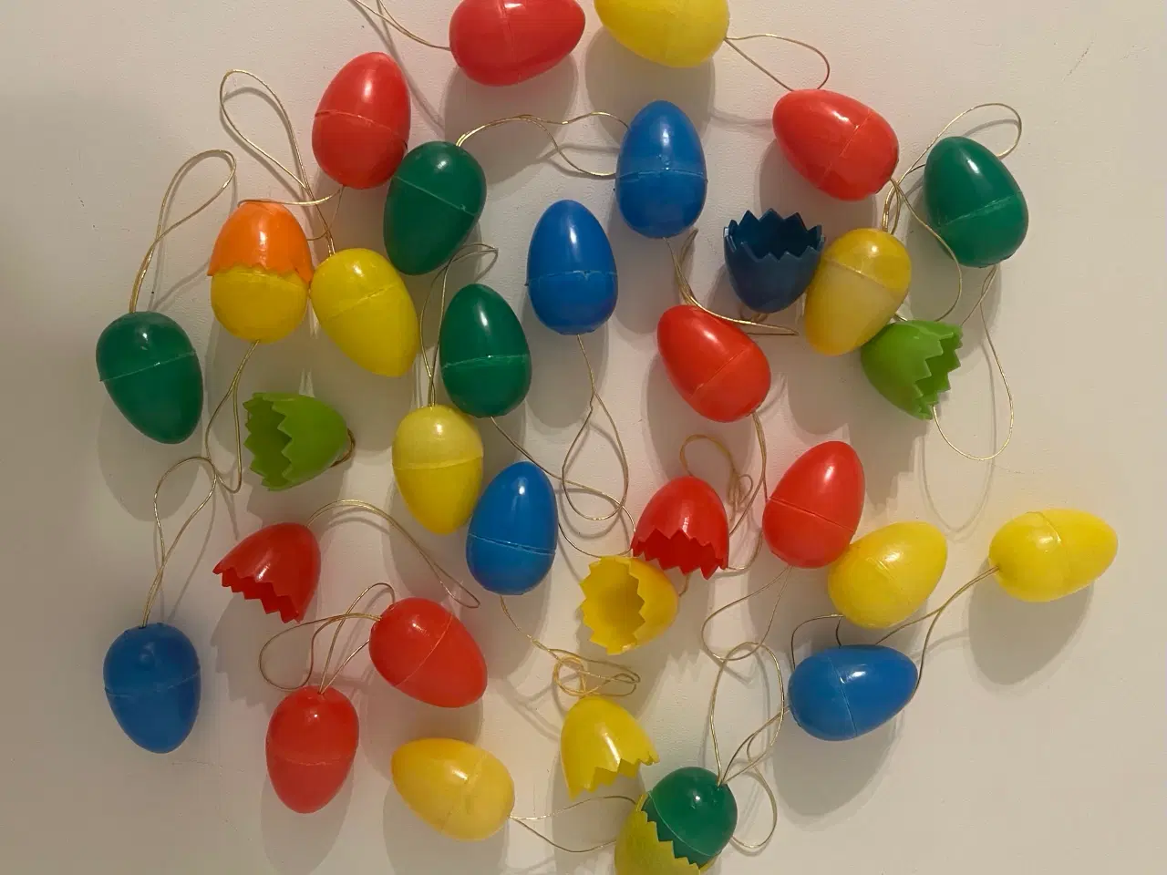 Billede 1 - Påskeæg t/ophæng i plastic - RETRO