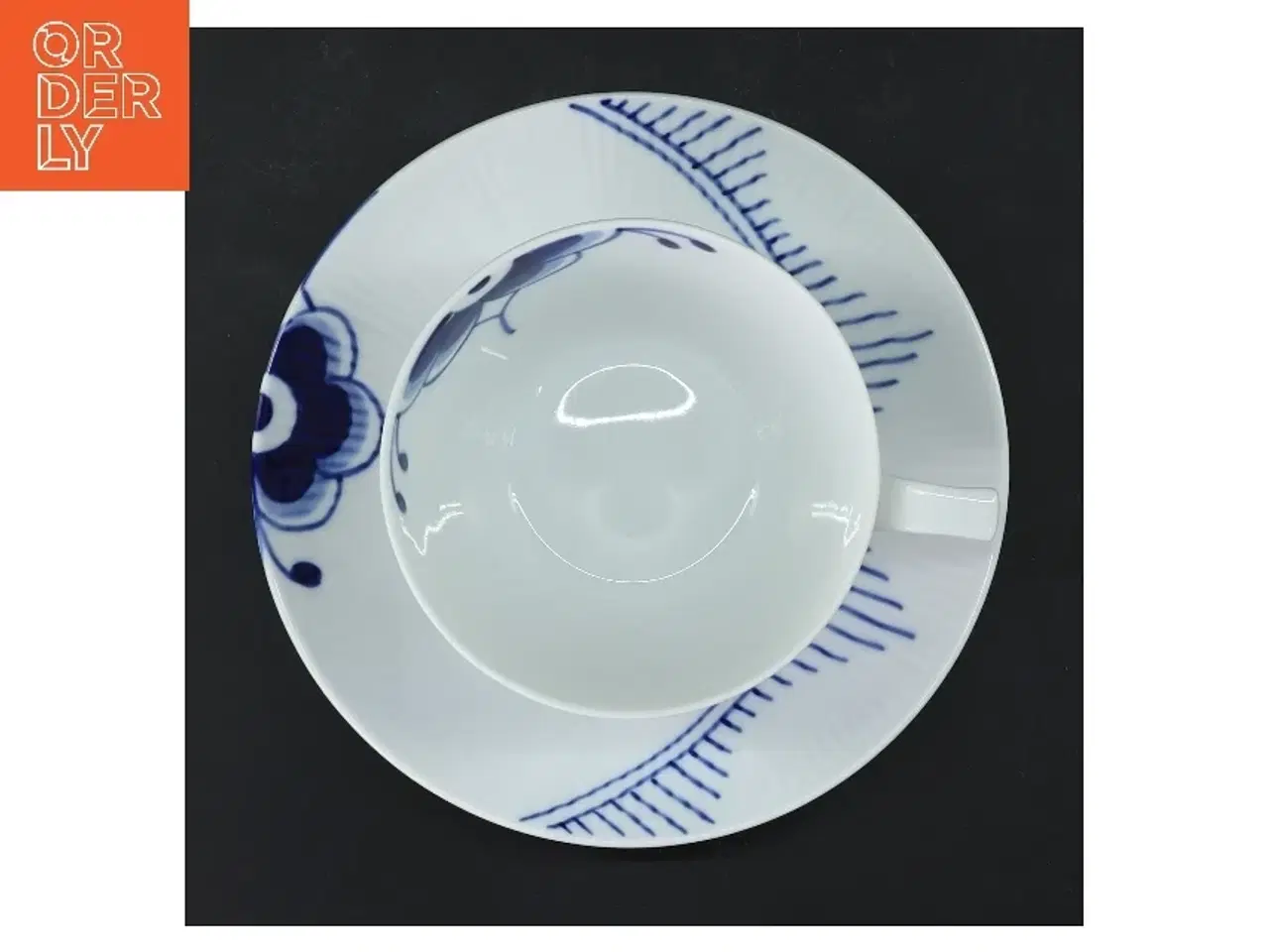 Billede 3 - Mega mussel tekop og underkop fra Royal Copenhagen (str. Ø 10 & 16 cm)