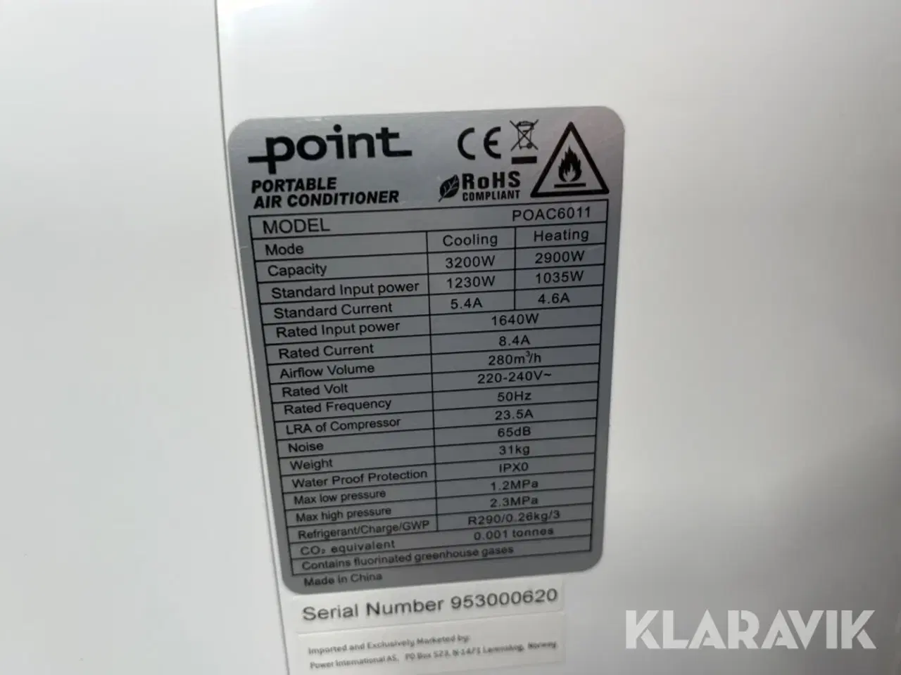 Billede 4 - Air conditioner Point POSC6011