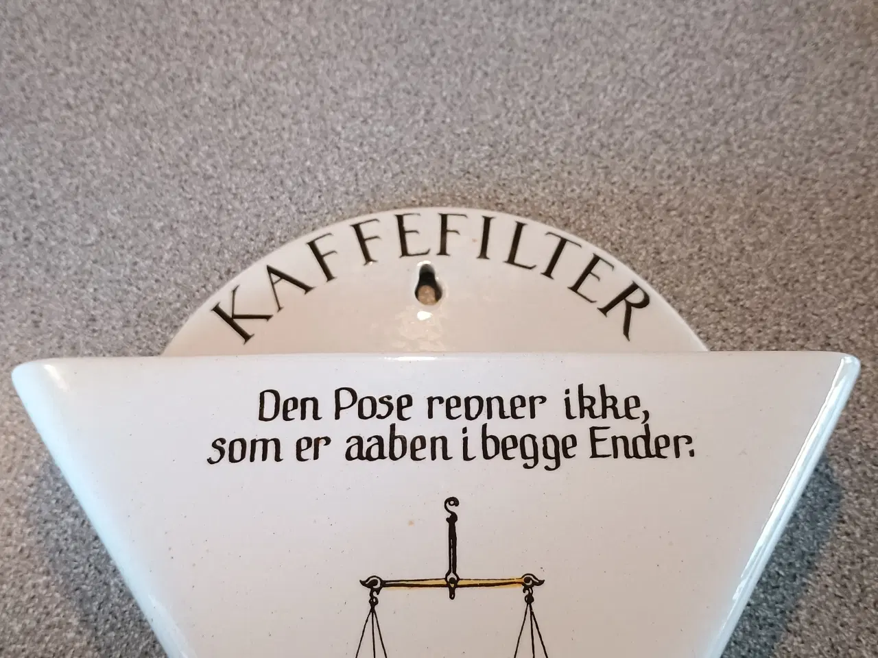 Billede 1 - Knabstrup kaffefilter holder + krukker 