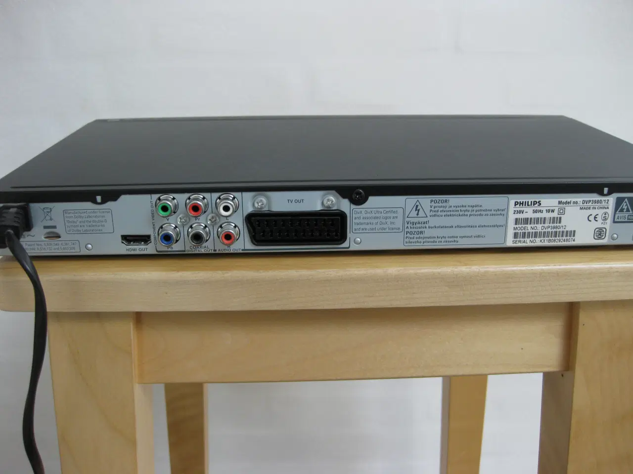 Billede 5 - Philips DVP3980 CD/DVD afspiller og fjernbetjening