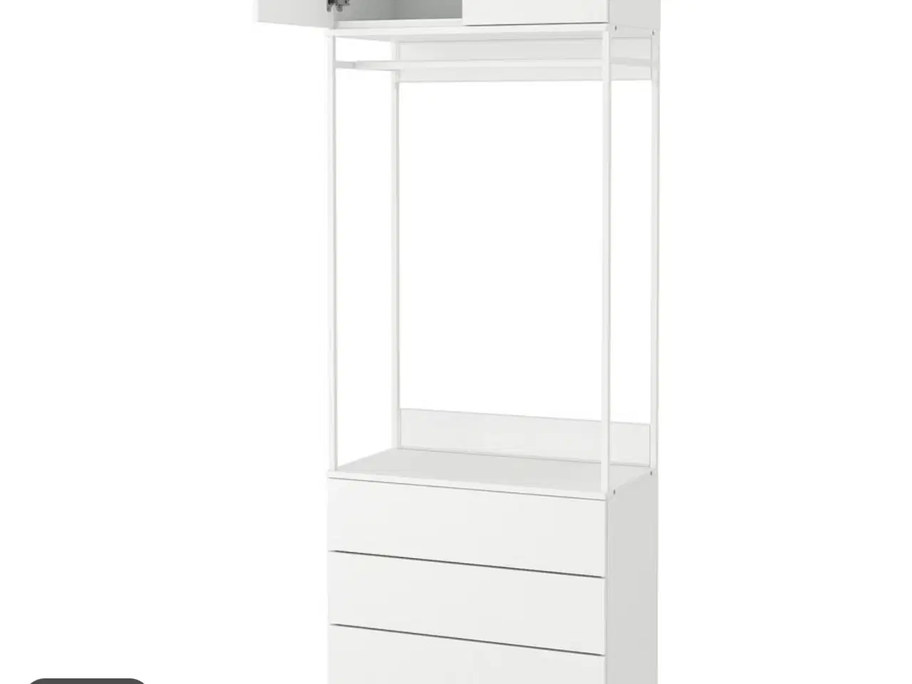 Billede 3 - Garderobe.  3 skuffer og låger Plastafra ikea